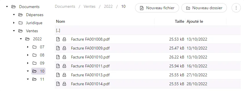 Partage de documents